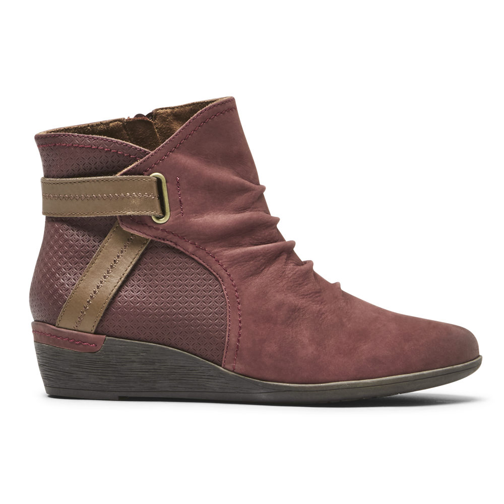 Booties Rockport Femme Magasin - Rockport Cobb Hill Devyn Rouge